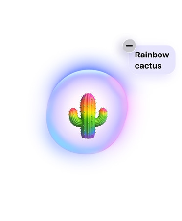 Egy Apple Intelligence-szel létrehozott Genmoji.