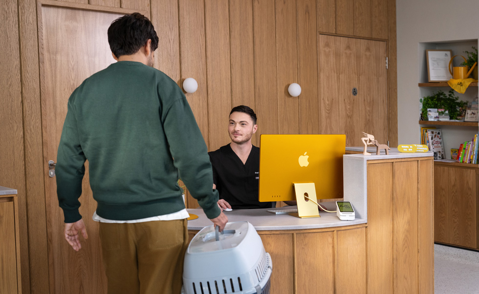 O iMac deixou o registro de pacientes mais fácil e preciso.