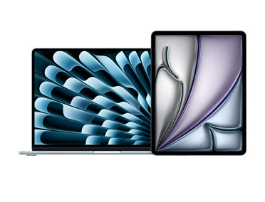 MacBook Air e iPad apresentados lado a lado